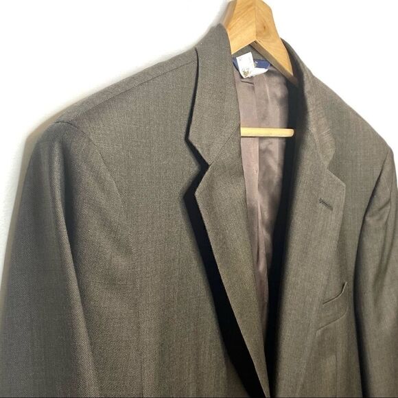 Brooks Brothers 346 brown wool 2 button sport coat size 42L - Picture 9 of 16